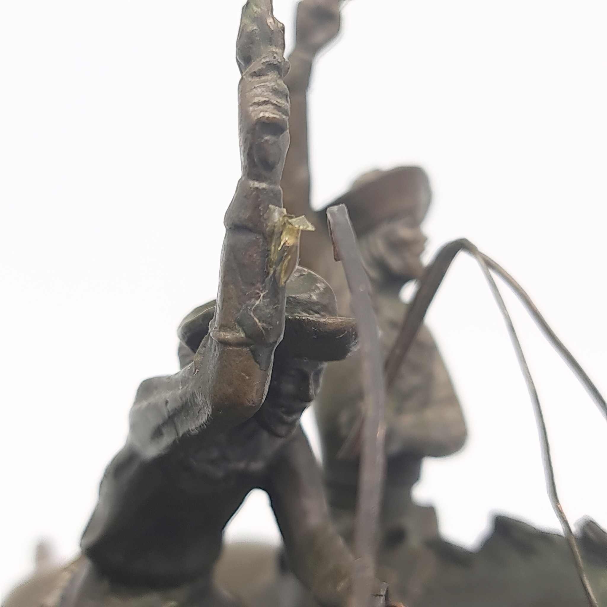 Vintage “Coming Through the Rye” After Frederic Remington Bronze Sculpture c1960