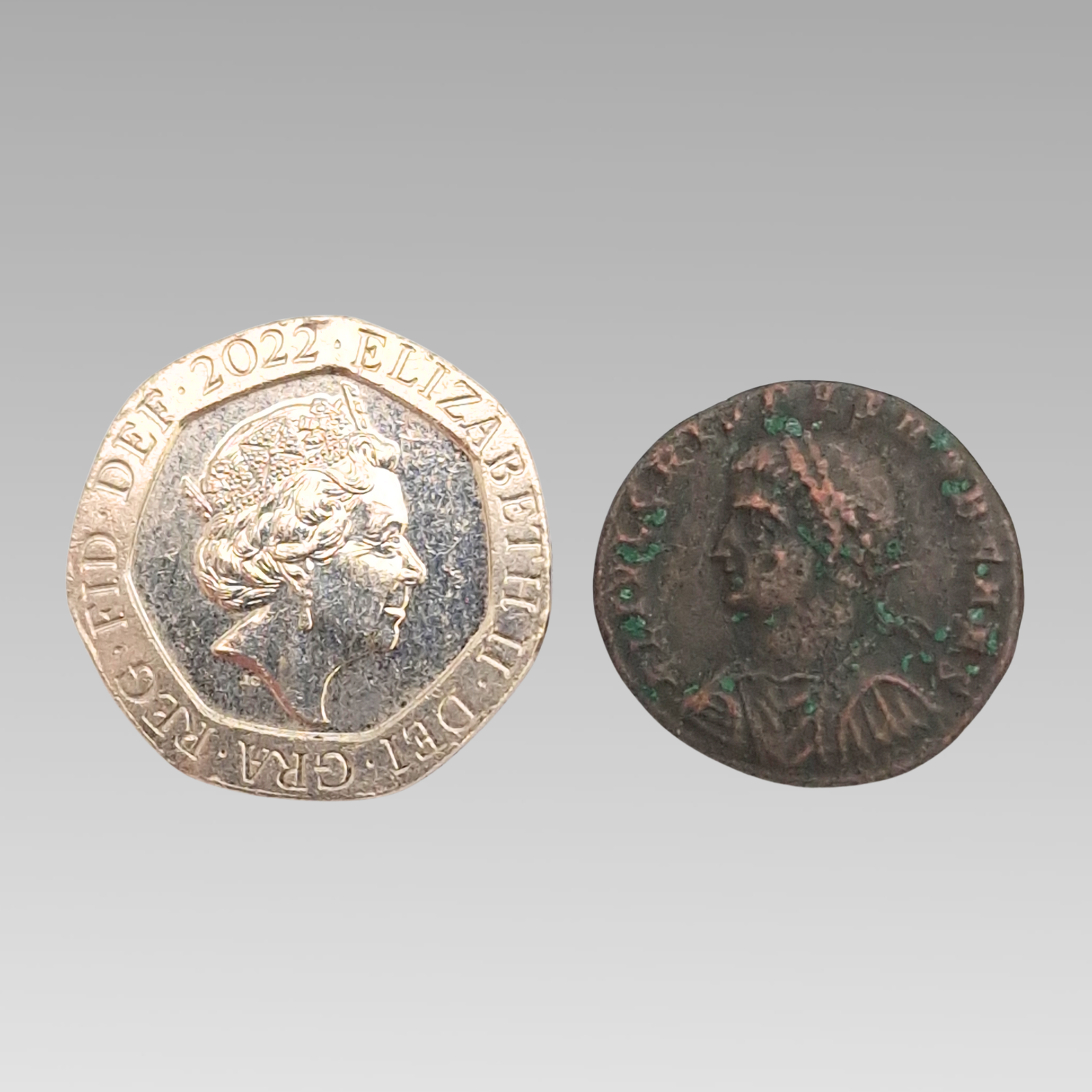 Roman Constantine II AE Nummus Camp Gate Coin AD 324-329 17mm