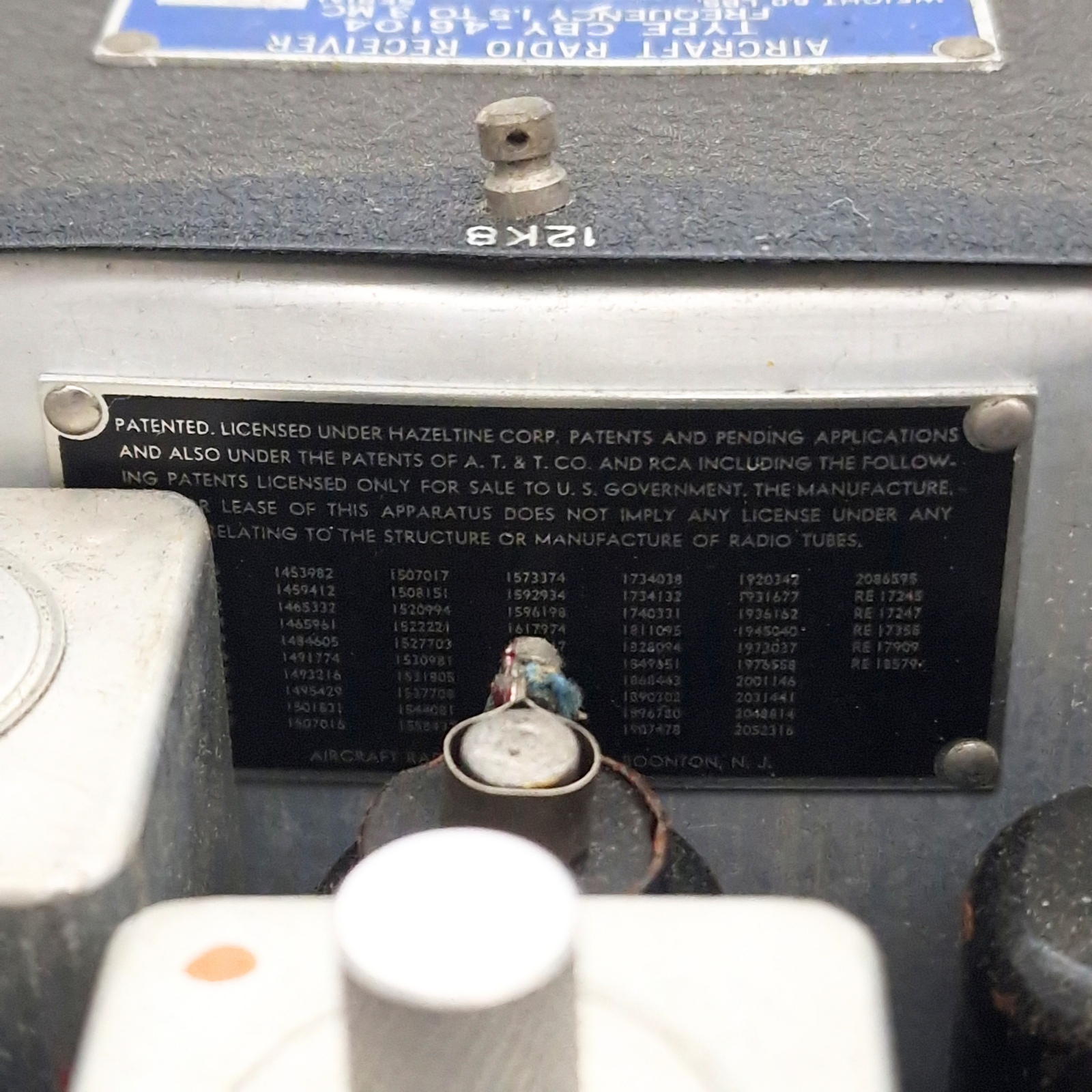 WWII US Navy CBY-46104 Aircraft Radio Receiver 1942