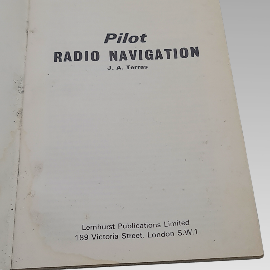 Pilot Radio Navigation J.A. Terras Aviation Paperback Learnhurst Guide