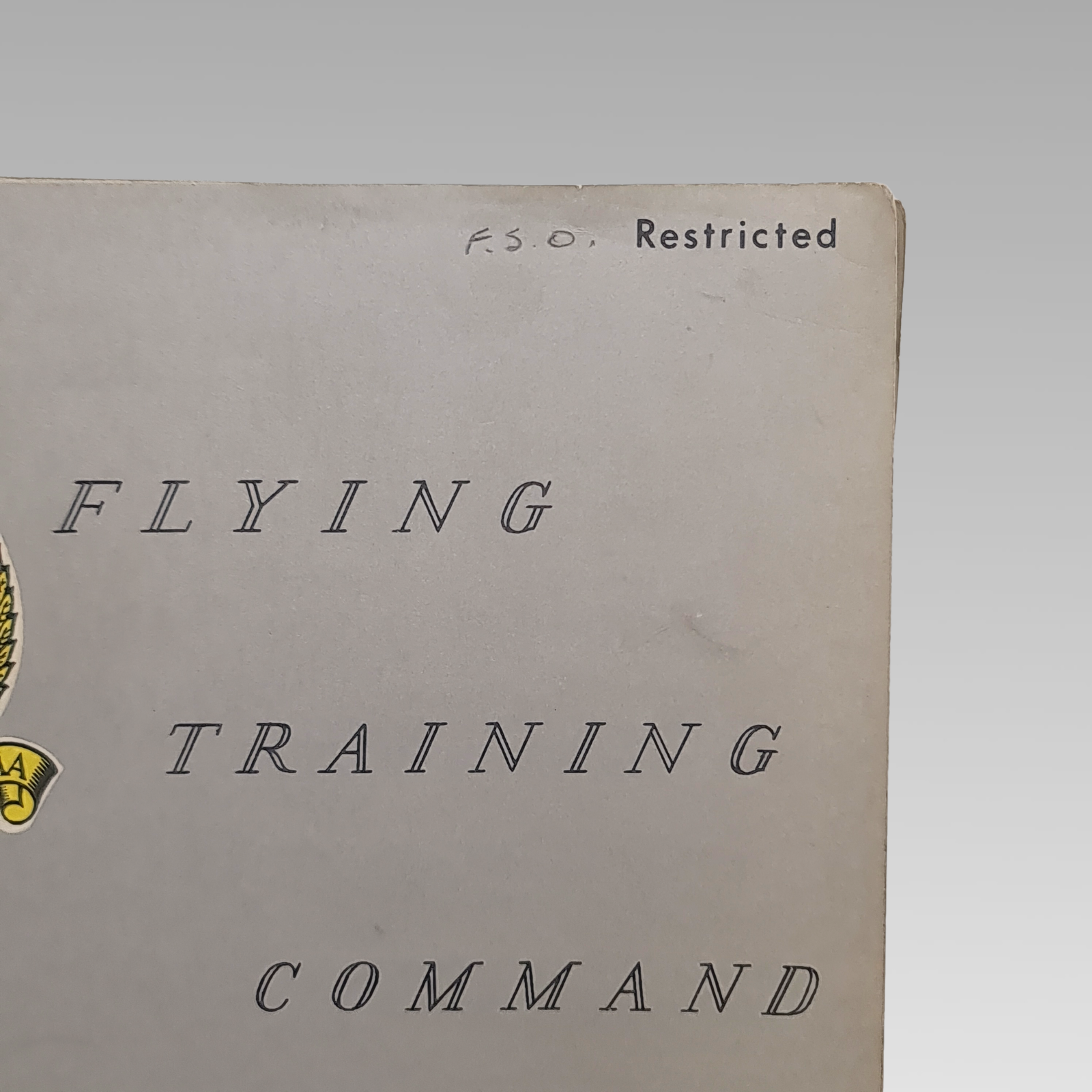 Distribution list page from the restricted RAF publication.