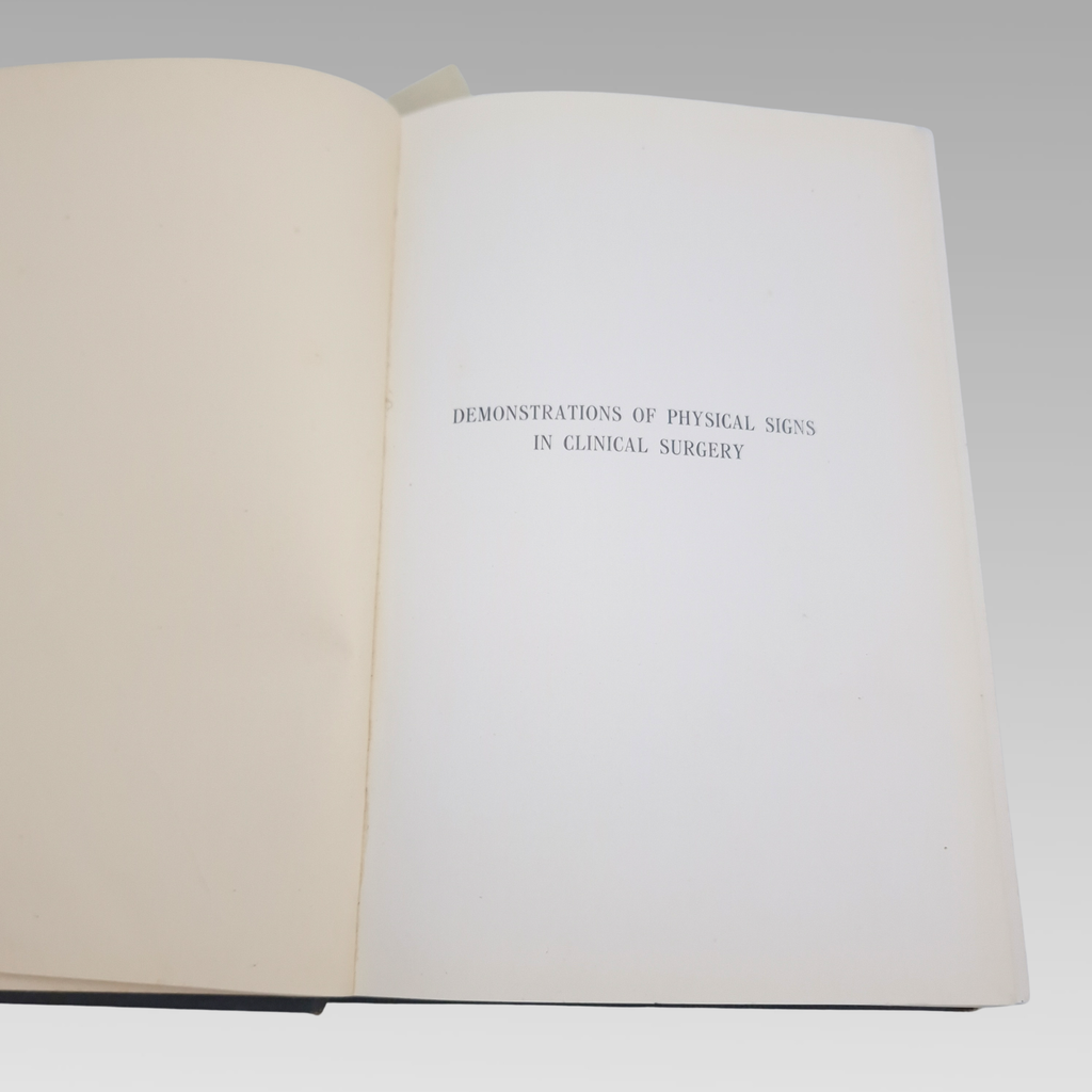1940 Hamilton Bailey Physical Signs in Clinical Surgery 7th Ed