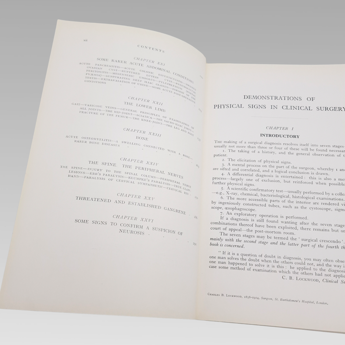 1940 Hamilton Bailey Physical Signs in Clinical Surgery 7th Ed