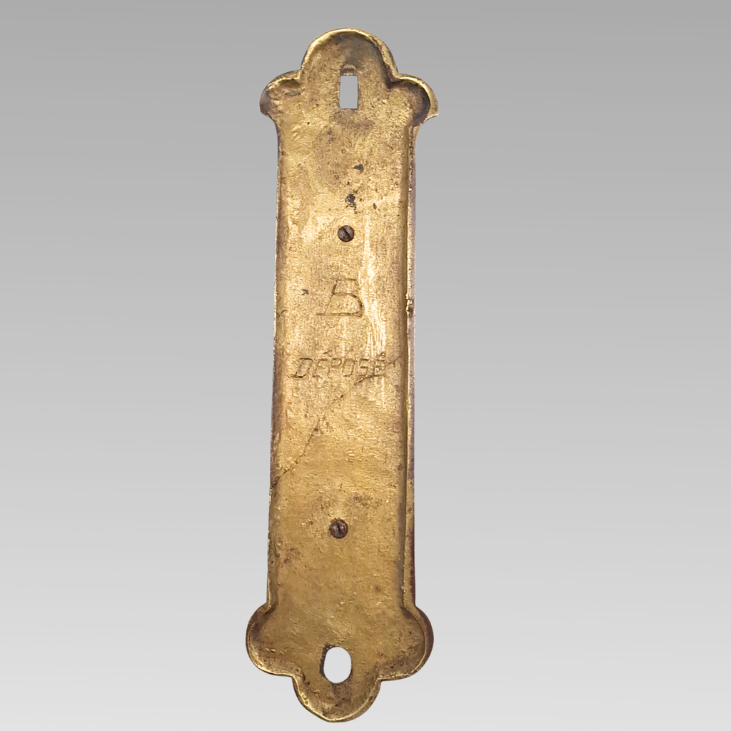 Antique Italian Brass Wall Mounted Coffee House Bell c.1910