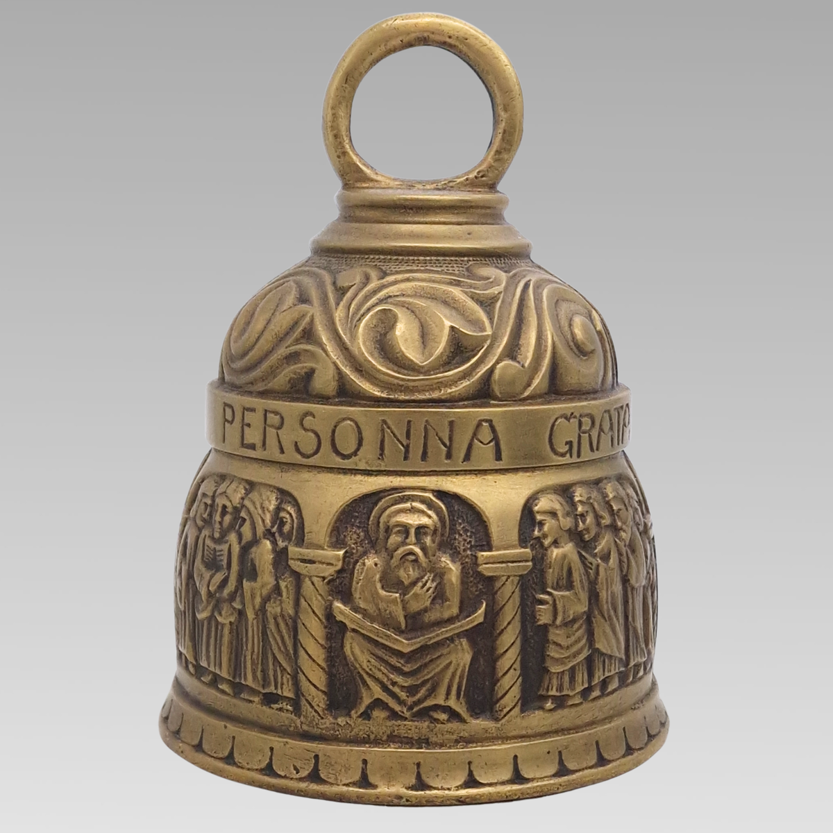 Antique Italian Brass Wall Mounted Coffee House Bell c.1910