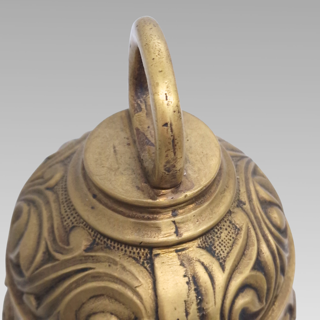 Antique Italian Brass Wall Mounted Coffee House Bell c.1910