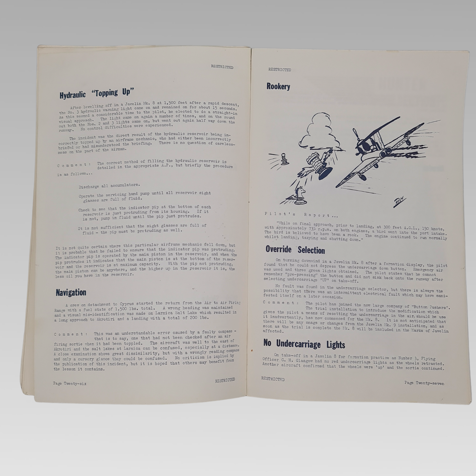 RAF Flight Safety Fighter Command Review August 1963 Restricted Magazine