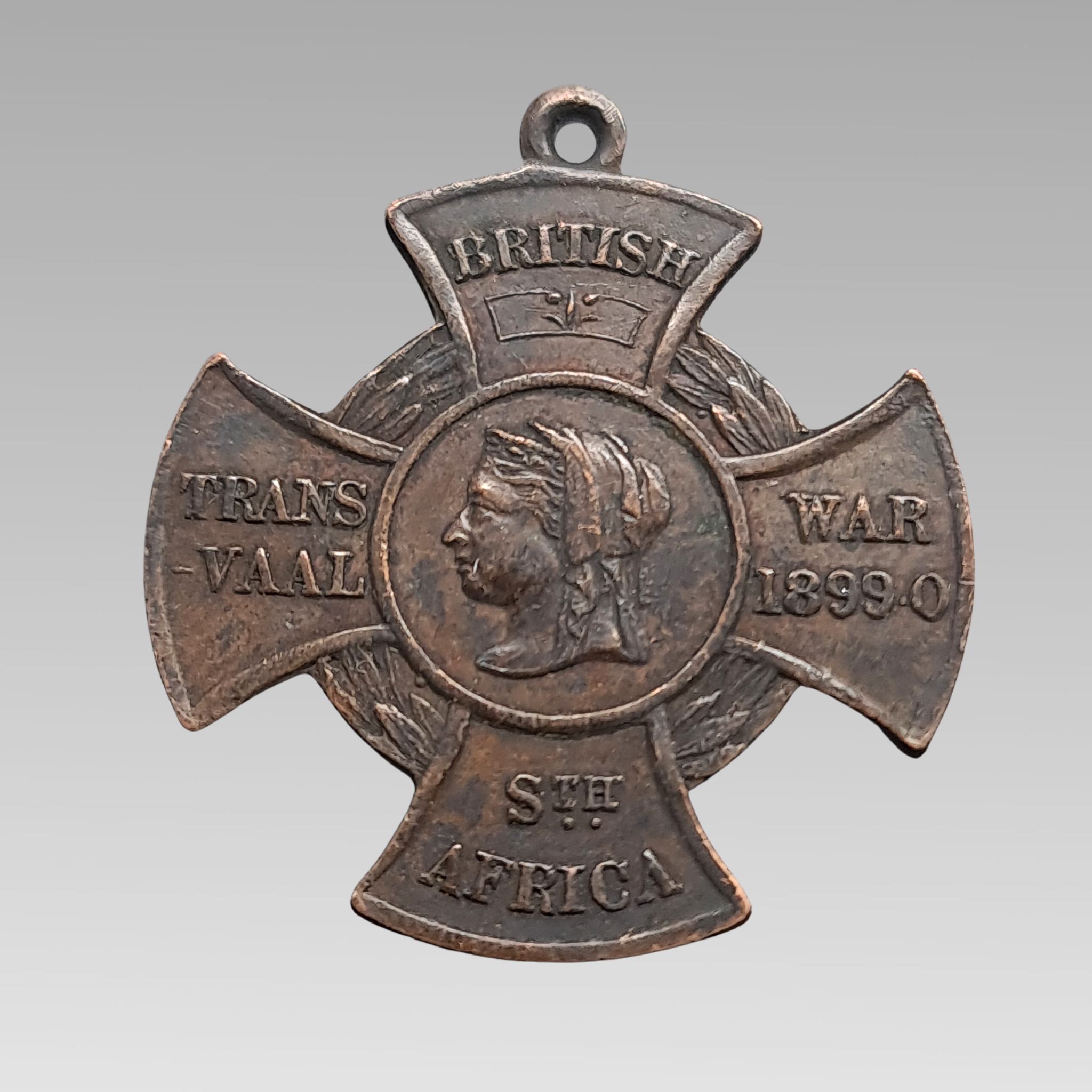 Boer War South Africa Peace Medal 1899–1900 with Queen Victoria profile