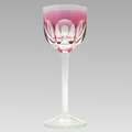 Moser Lady Hamilton Rose Hock Wine Glass Crystal