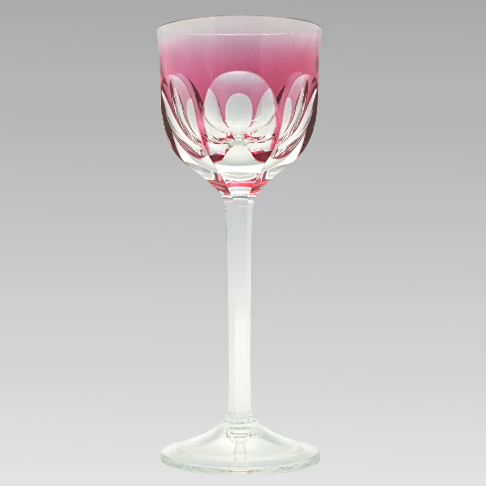 Moser Lady Hamilton Rose Hock Wine Glass Crystal