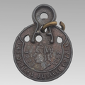 1887 Waterbury Watch Queen's Jubilee Puzzle Fob Medal Antique