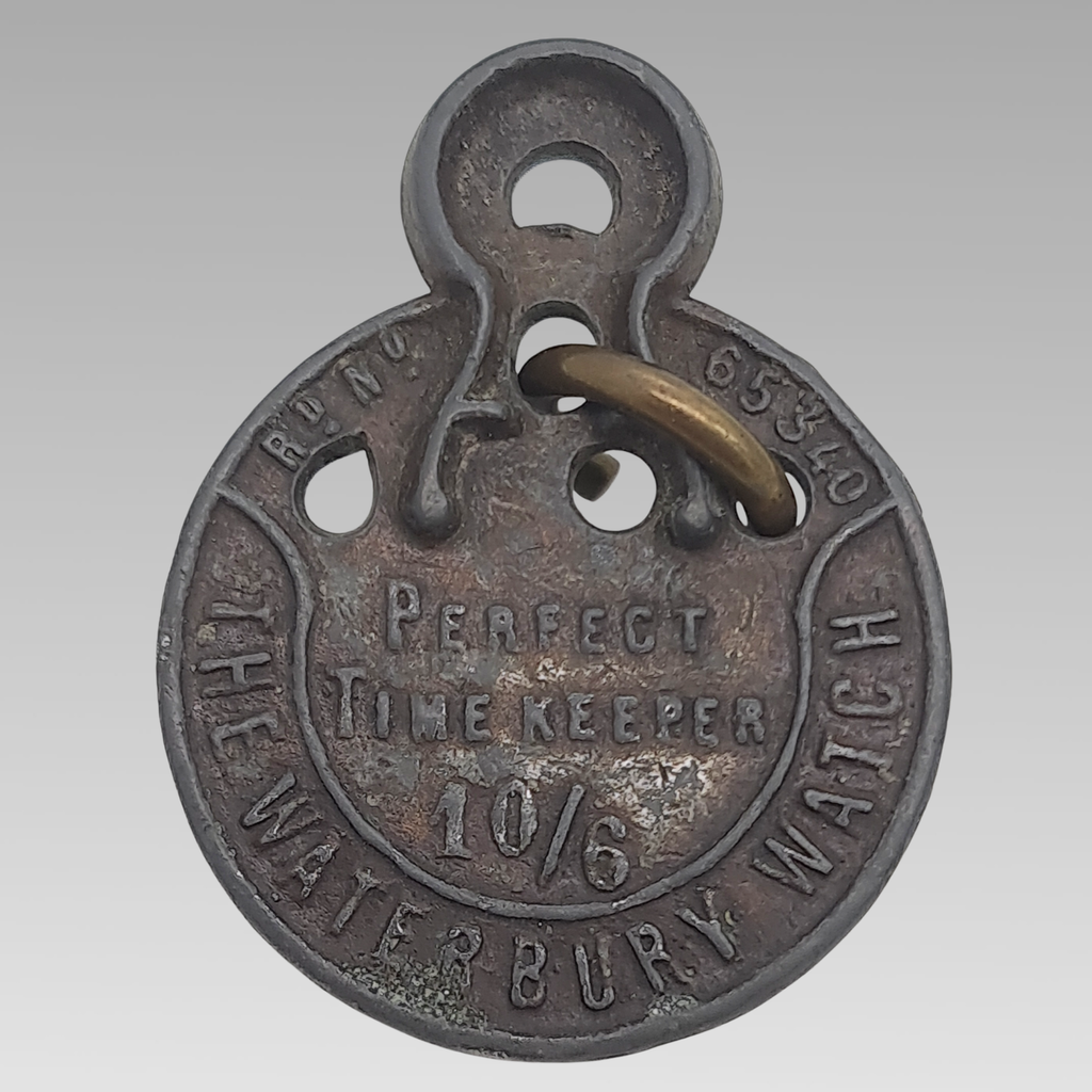 1887 Waterbury Watch Queen's Jubilee Puzzle Fob Medal Antique