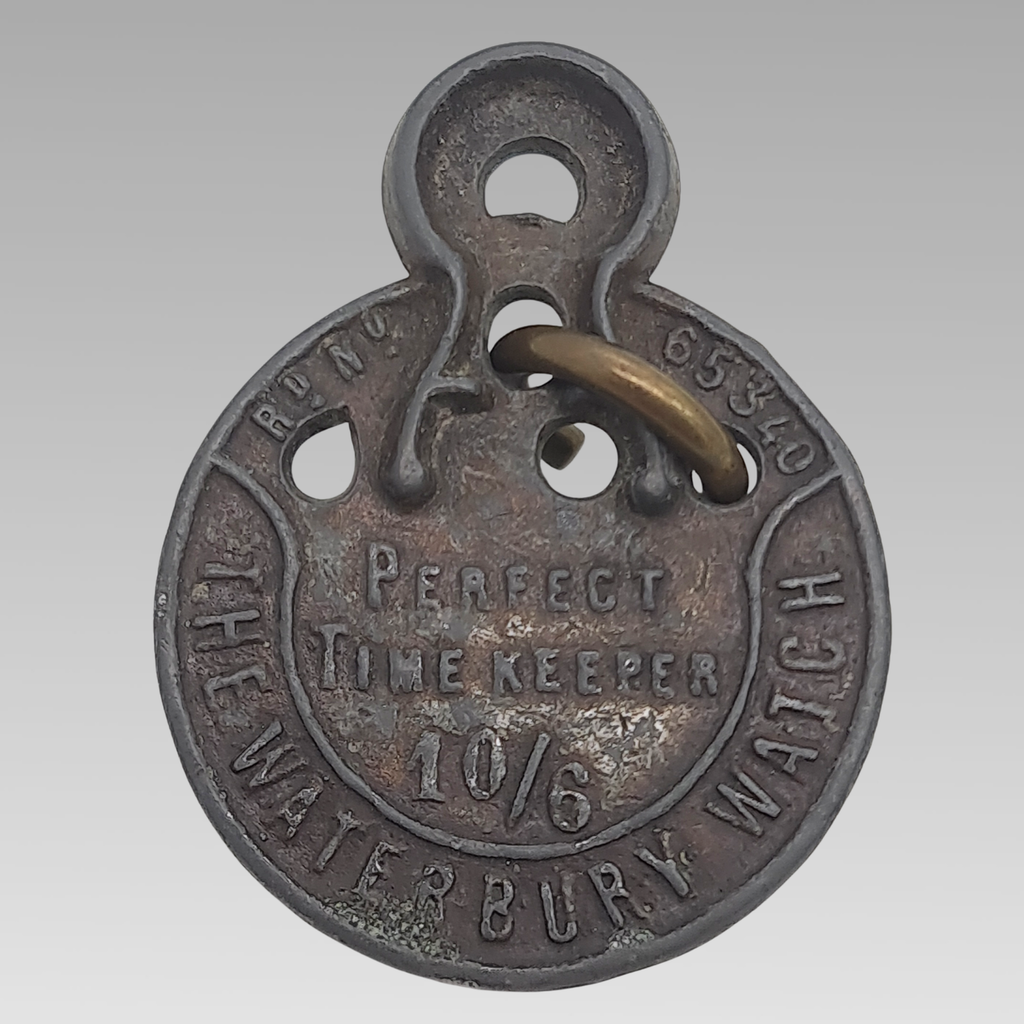 1887 Waterbury Watch Queen's Jubilee Puzzle Fob Medal Antique