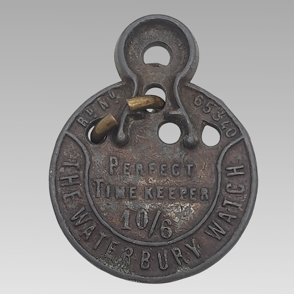 1887 Waterbury Watch Queen's Jubilee Puzzle Fob Medal Antique