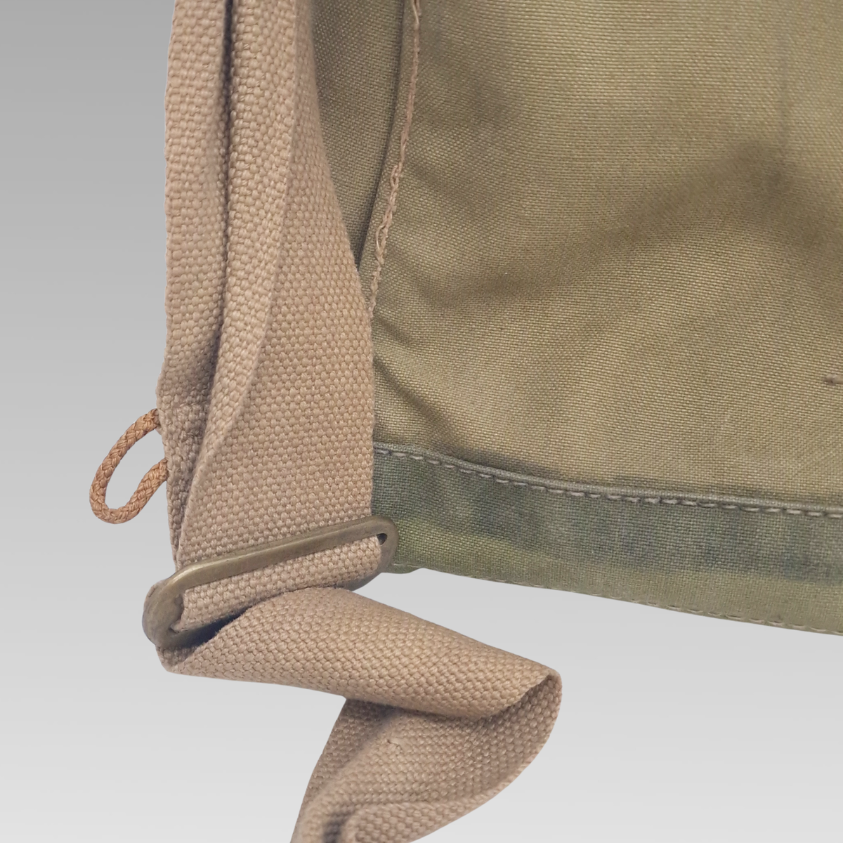 WWII Commonwealth Gas Mask Respirator Transit Bag Canvas Named