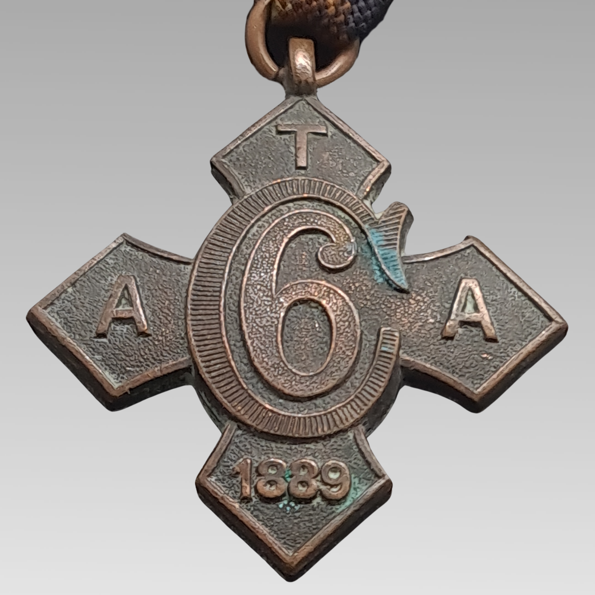 1889 Army Temperance Association Medal Bronze Cross ATA