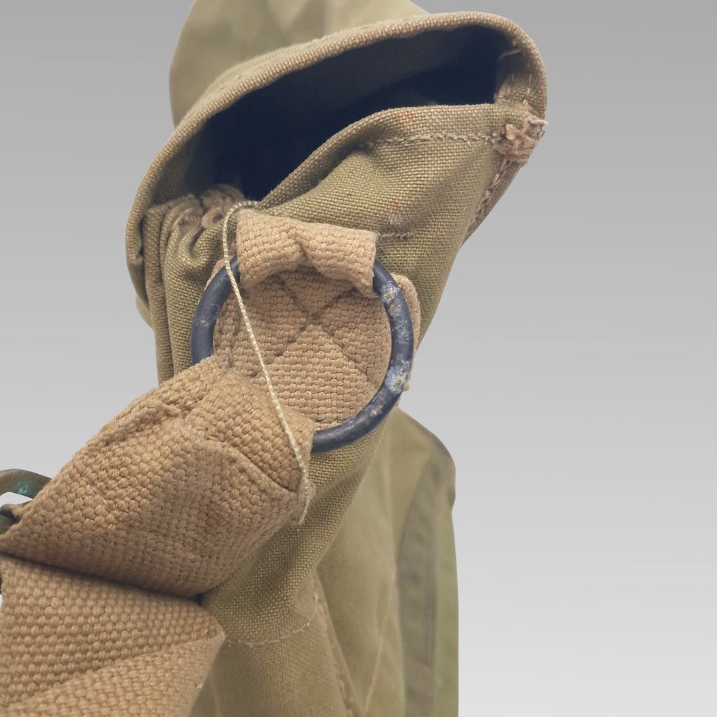 WWII Commonwealth Gas Mask Respirator Transit Bag Canvas Named