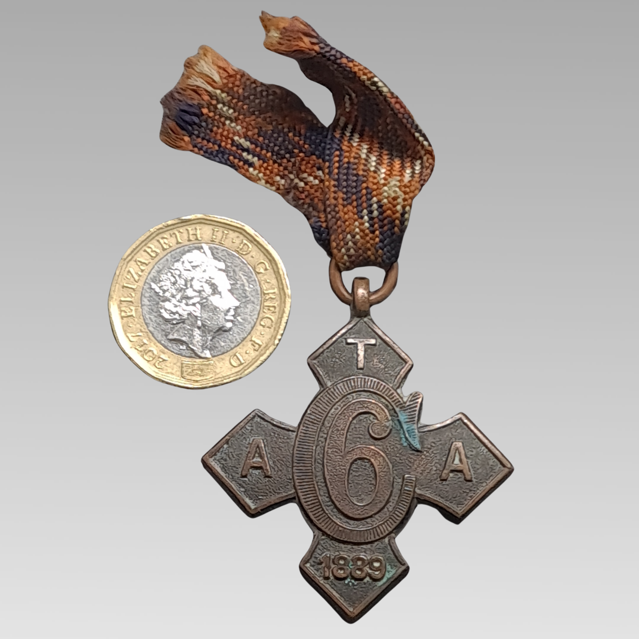 1889 Army Temperance Association Medal Bronze Cross ATA