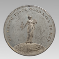 Treaty of Paris 1814 Medal Defeat of Napoleon Britain France