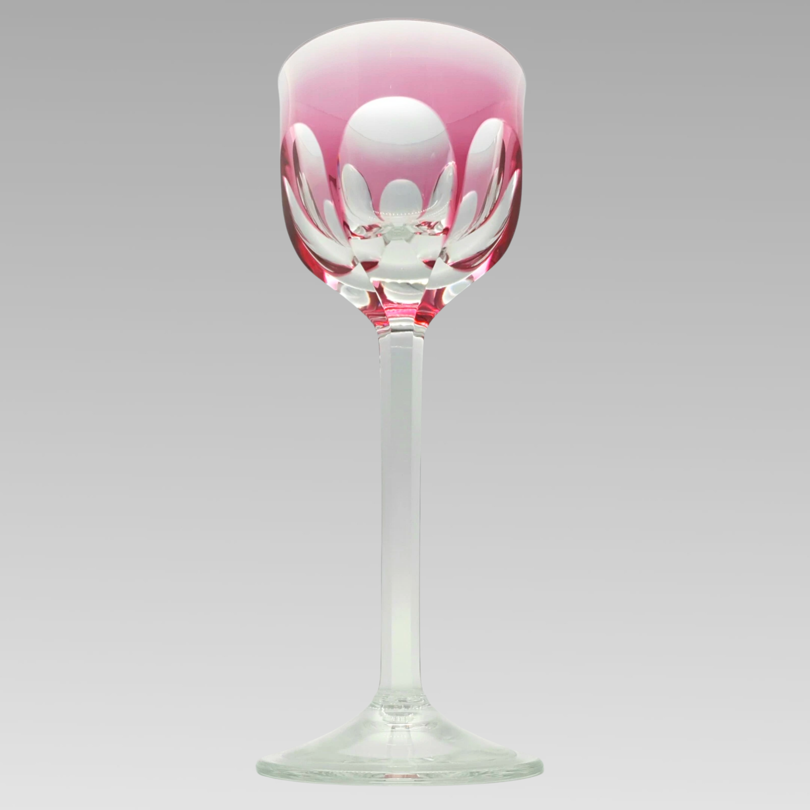 Moser Lady Hamilton Rose Hock Wine Glass Crystal