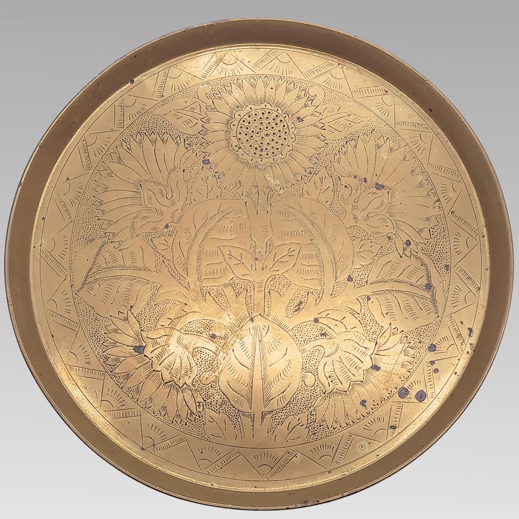 Christopher Dresser Benham & Froud Brass Charger c1885 Arts and Crafts