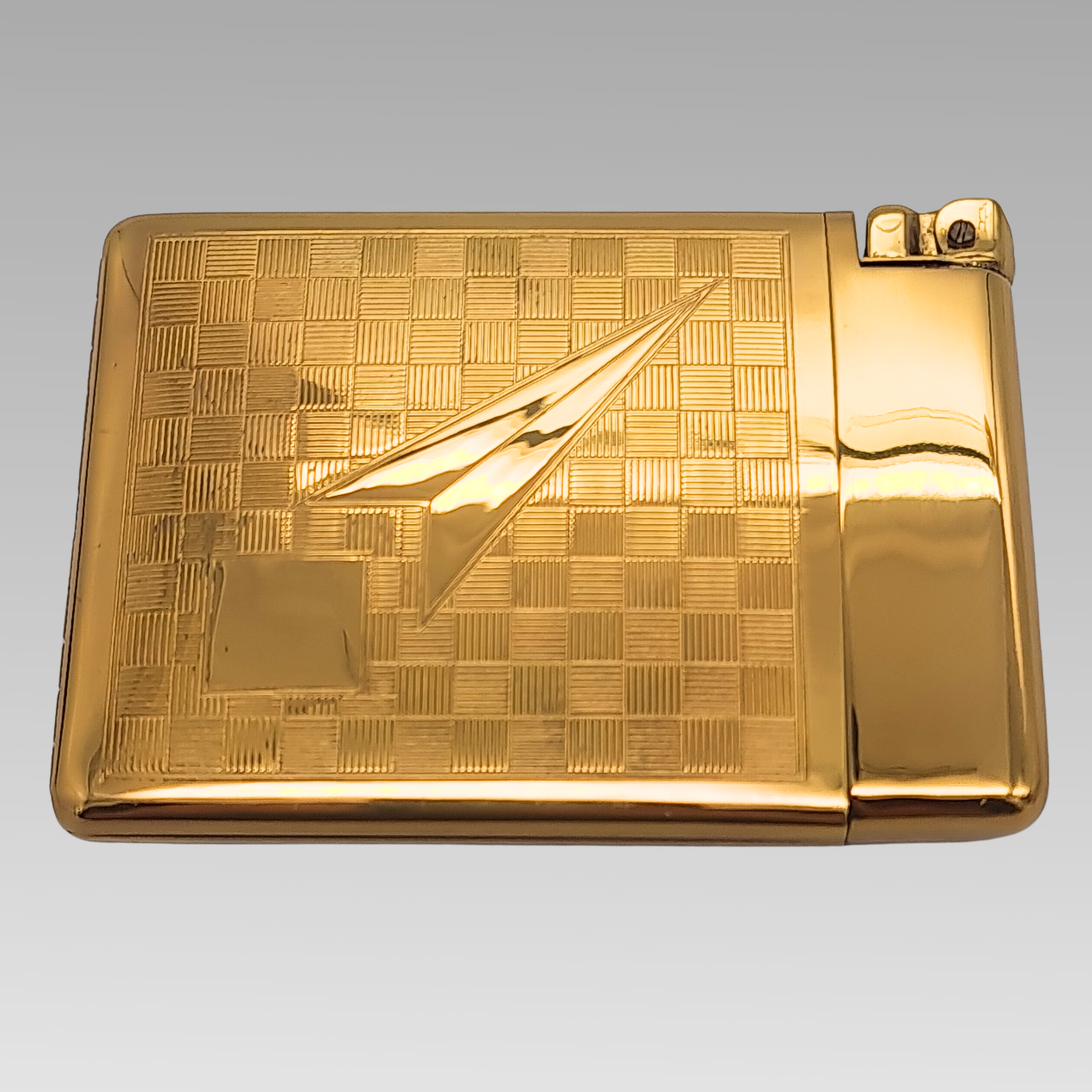 Vintage Royal Caselite Cigarette Case & Lighter Set c1950