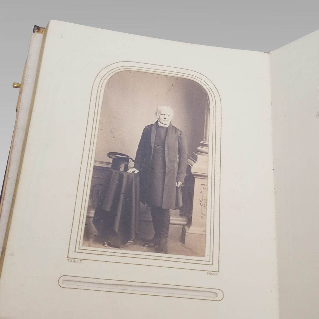 Victorian CDV Photo Album c1860s-1880s 37 Portrait Photographs