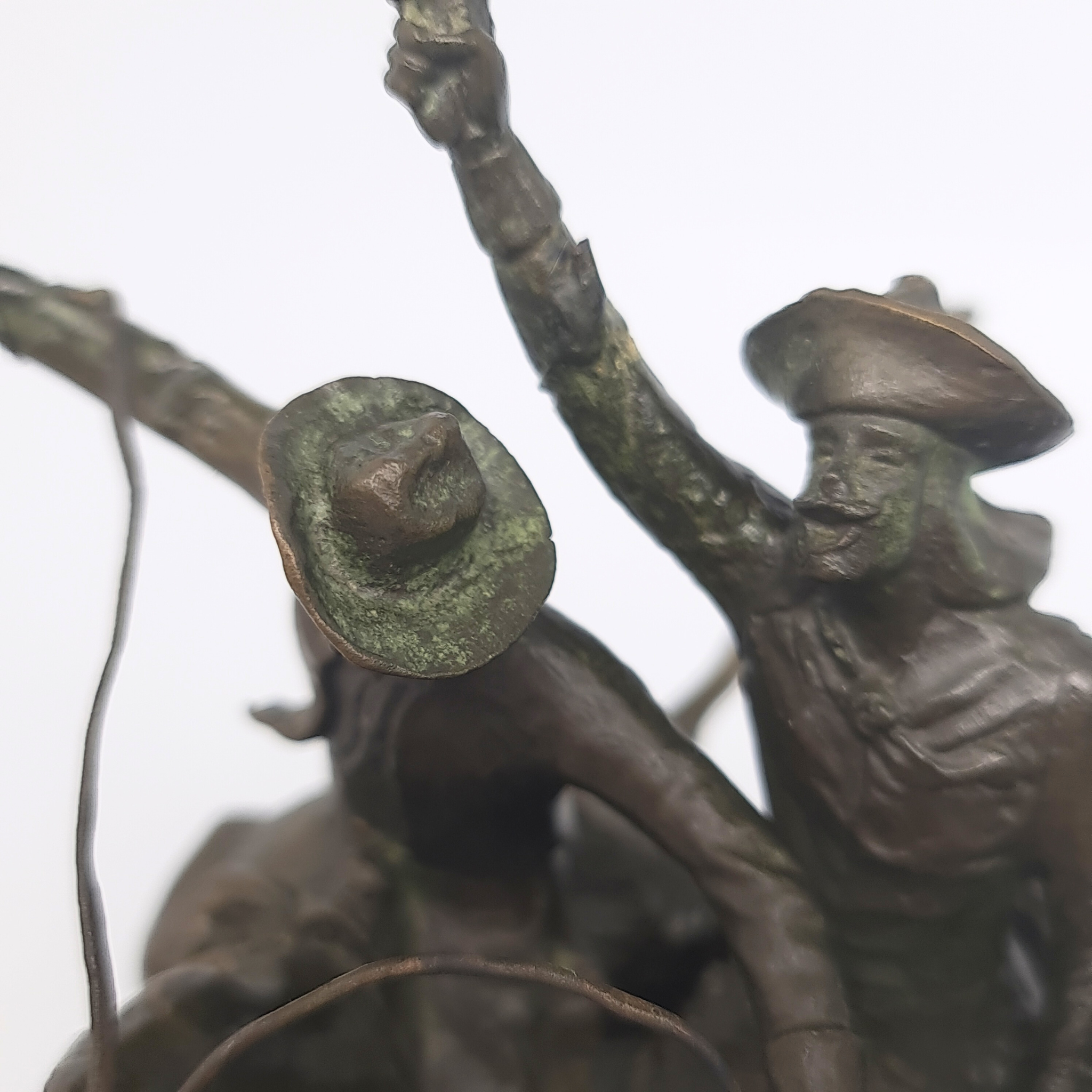 Vintage “Coming Through the Rye” After Frederic Remington Bronze Sculpture c1960