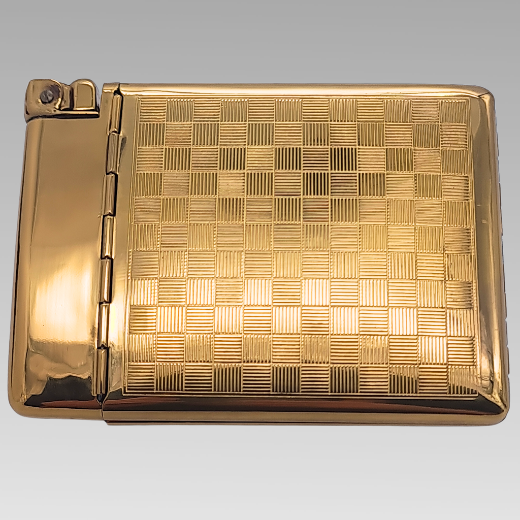 Vintage Royal Caselite Cigarette Case & Lighter Set c1950