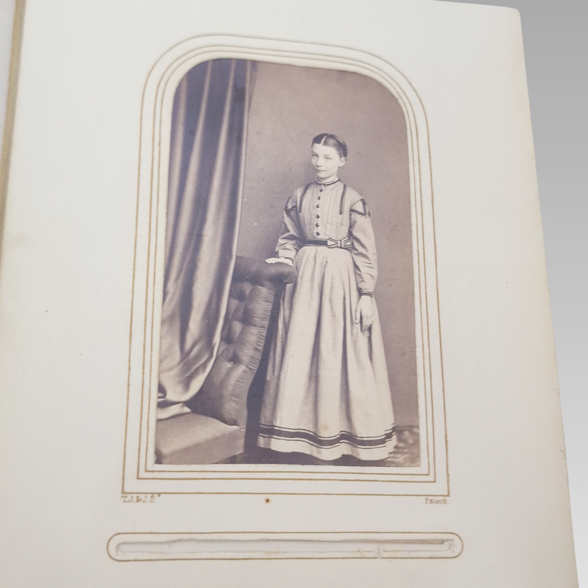 Victorian CDV Photo Album c1860s-1880s 37 Portrait Photographs