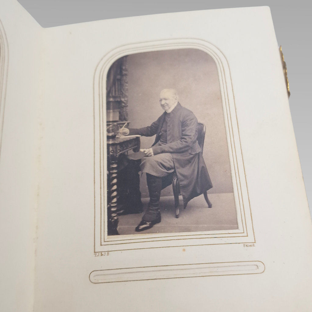 Victorian CDV Photo Album c1860s-1880s 37 Portrait Photographs