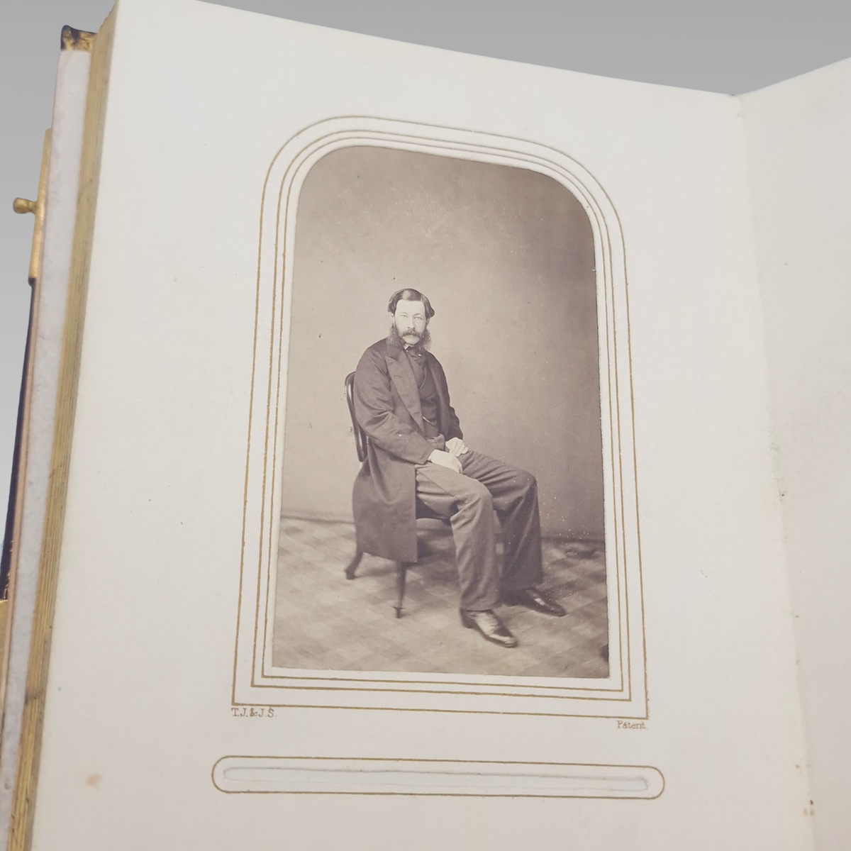 Victorian CDV Photo Album c1860s-1880s 37 Portrait Photographs