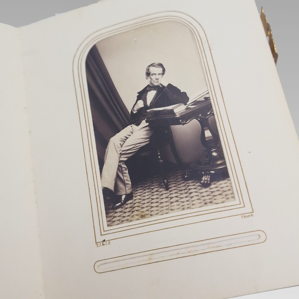 Victorian CDV Photo Album c1860s-1880s 37 Portrait Photographs