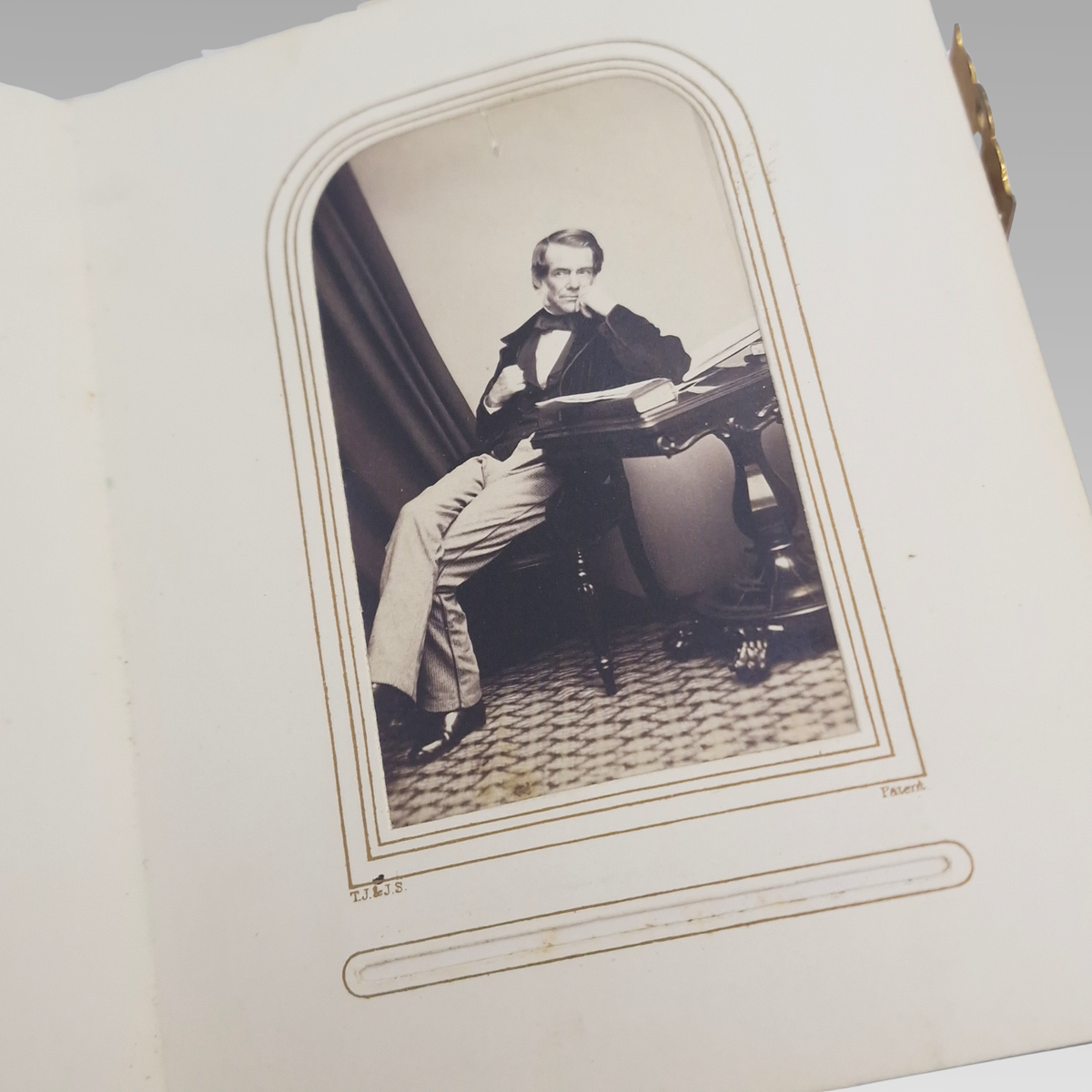 Victorian CDV Photo Album c1860s-1880s 37 Portrait Photographs