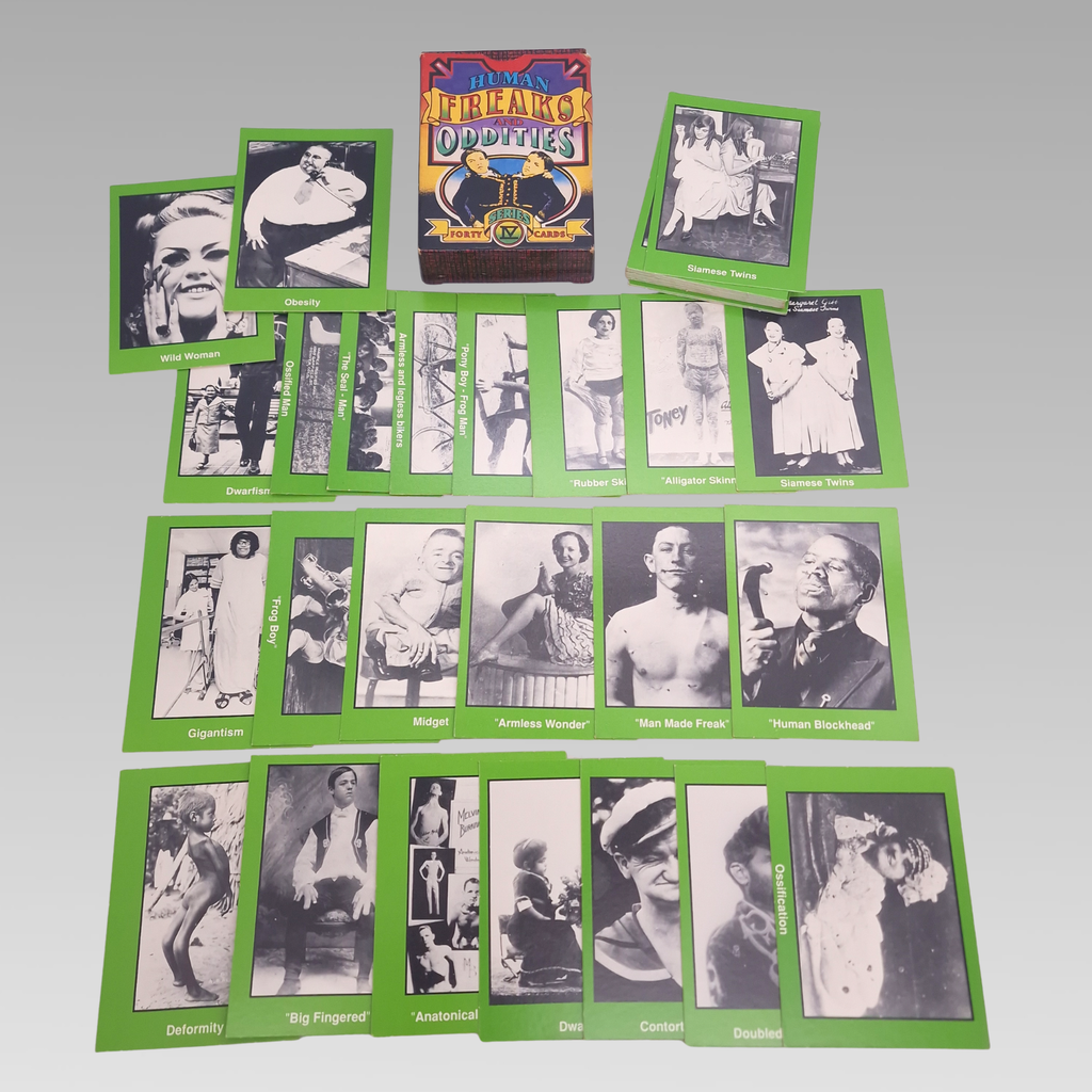 Complete Human Freaks and Oddities Series IV 40-card set with original box.