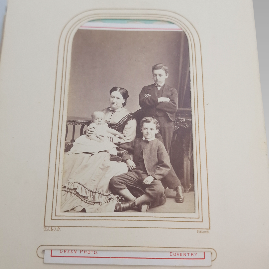 Victorian CDV Photo Album c1860s-1880s 37 Portrait Photographs