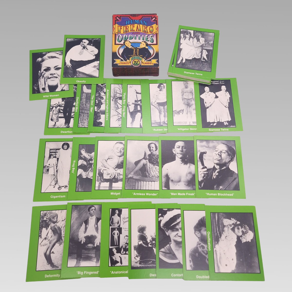 Human Freaks & Oddities Series IV Complete 40 Trading Card Set Boxed