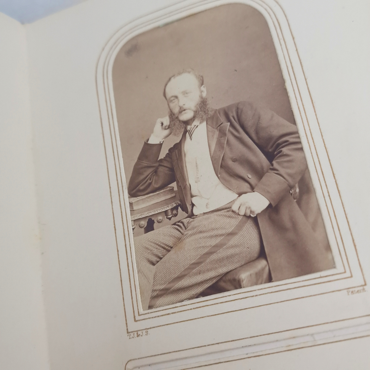 Victorian CDV Photo Album c1860s-1880s 37 Portrait Photographs