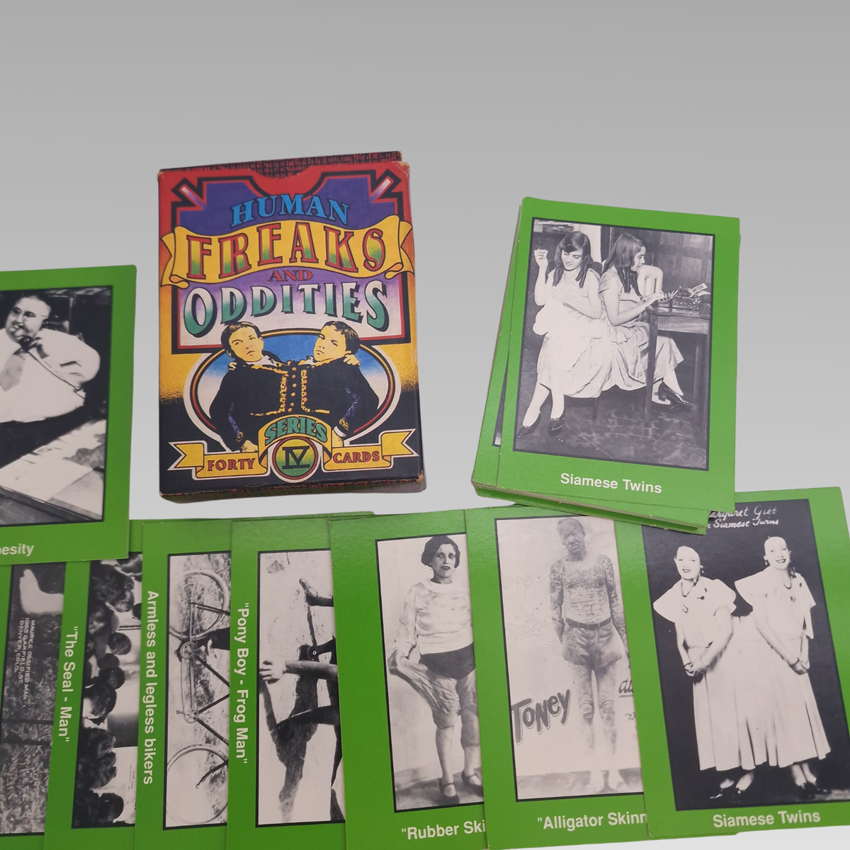 Human Freaks & Oddities Series IV Complete 40 Trading Card Set Boxed