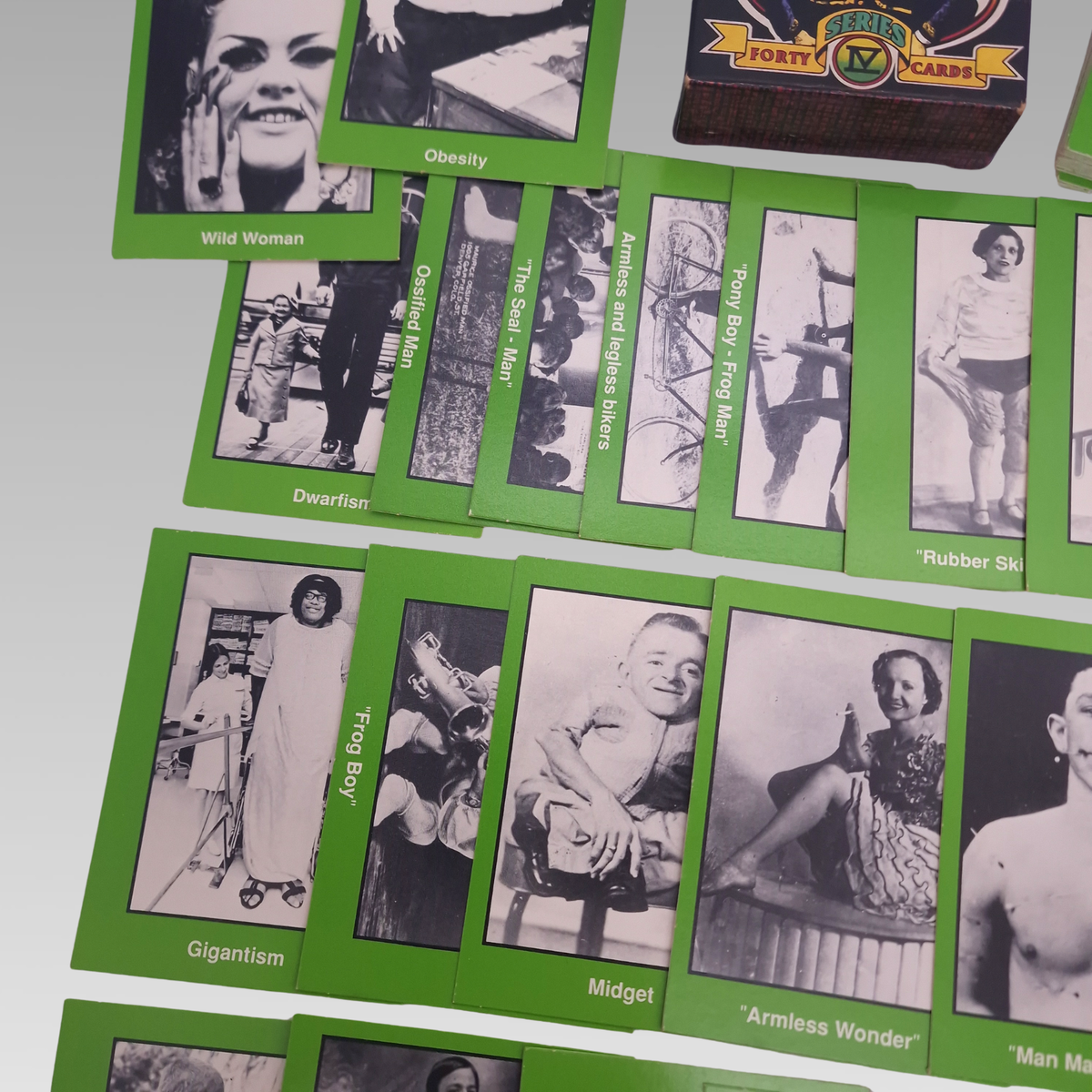Human Freaks & Oddities Series IV Complete 40 Trading Card Set Boxed