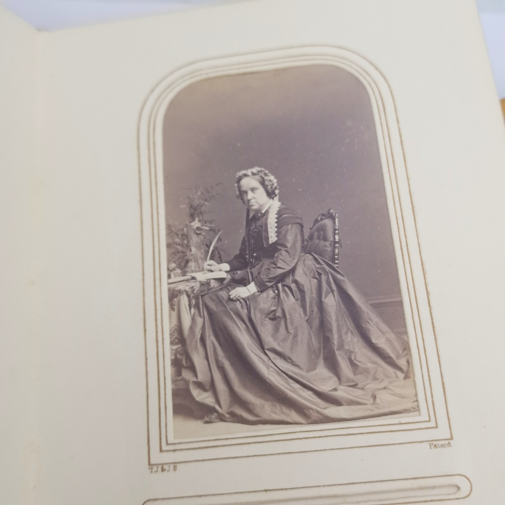 Victorian CDV Photo Album c1860s-1880s 37 Portrait Photographs
