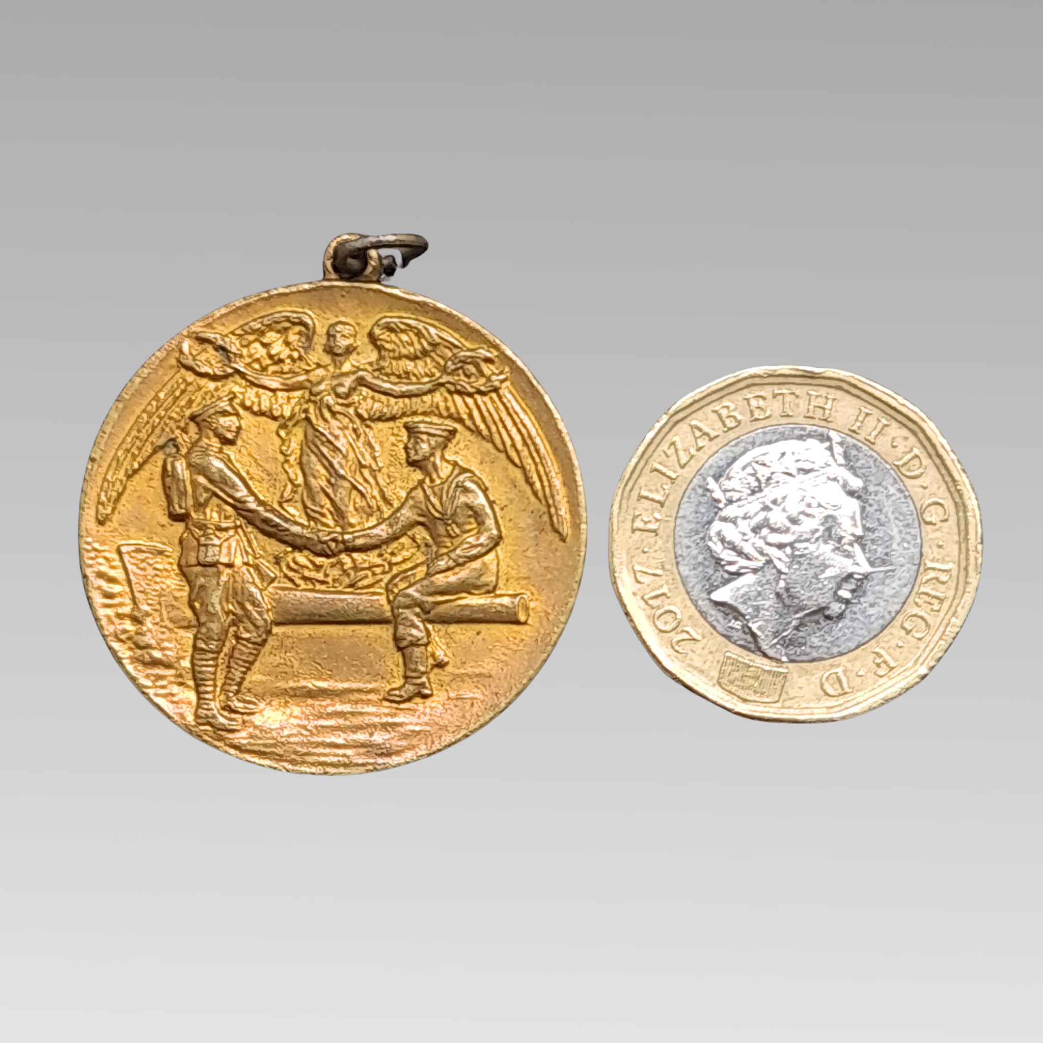 Bournemouth 1919 Peace Medal WW1 Commemorative Gilt Bronze