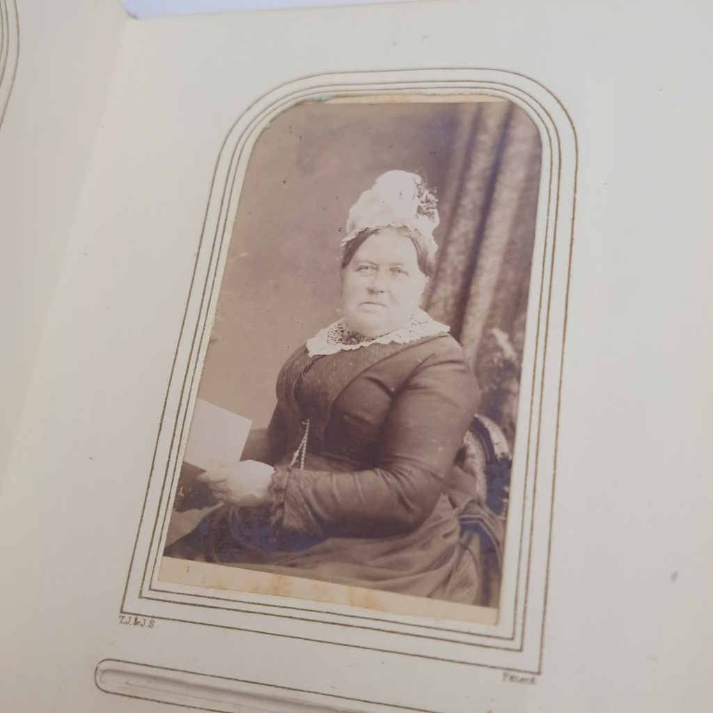 Victorian CDV Photo Album c1860s-1880s 37 Portrait Photographs