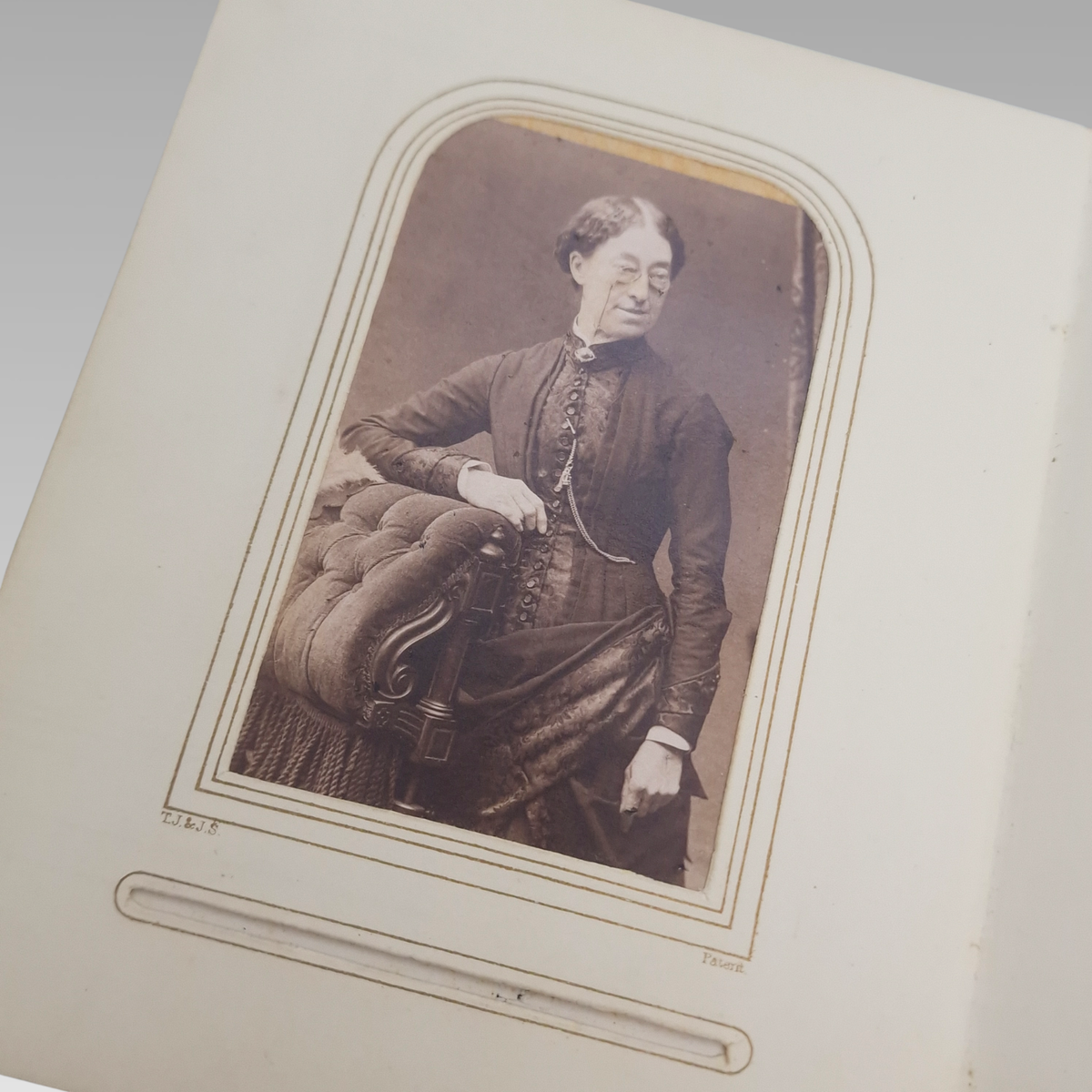 Victorian CDV Photo Album c1860s-1880s 37 Portrait Photographs
