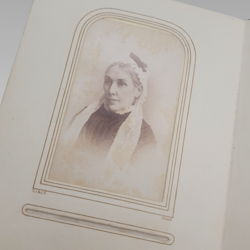 Victorian CDV Photo Album c1860s-1880s 37 Portrait Photographs