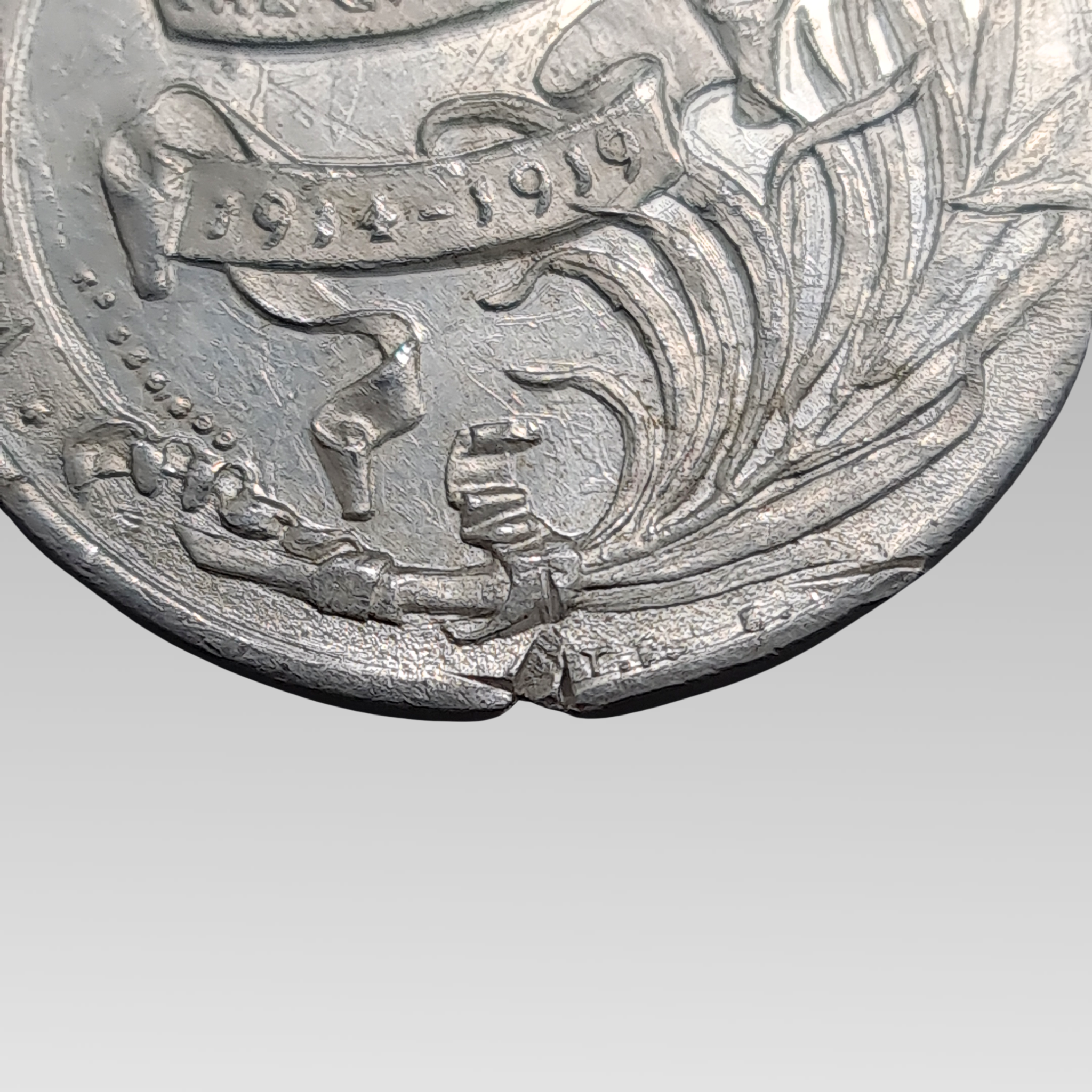WW1 Victory Peace Medal British Commonwealth 1919 Aluminium