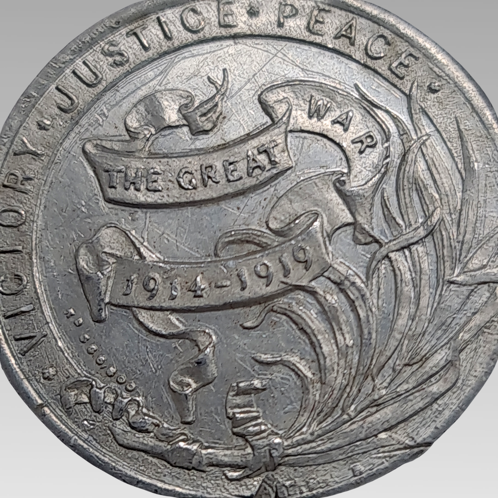 WW1 Victory Peace Medal British Commonwealth 1919 Aluminium