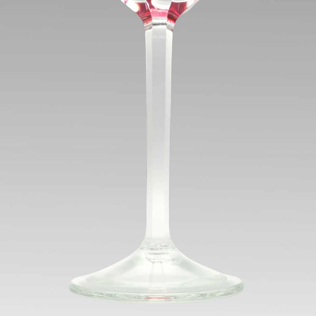 Moser Lady Hamilton Rose Hock Wine Glass Crystal