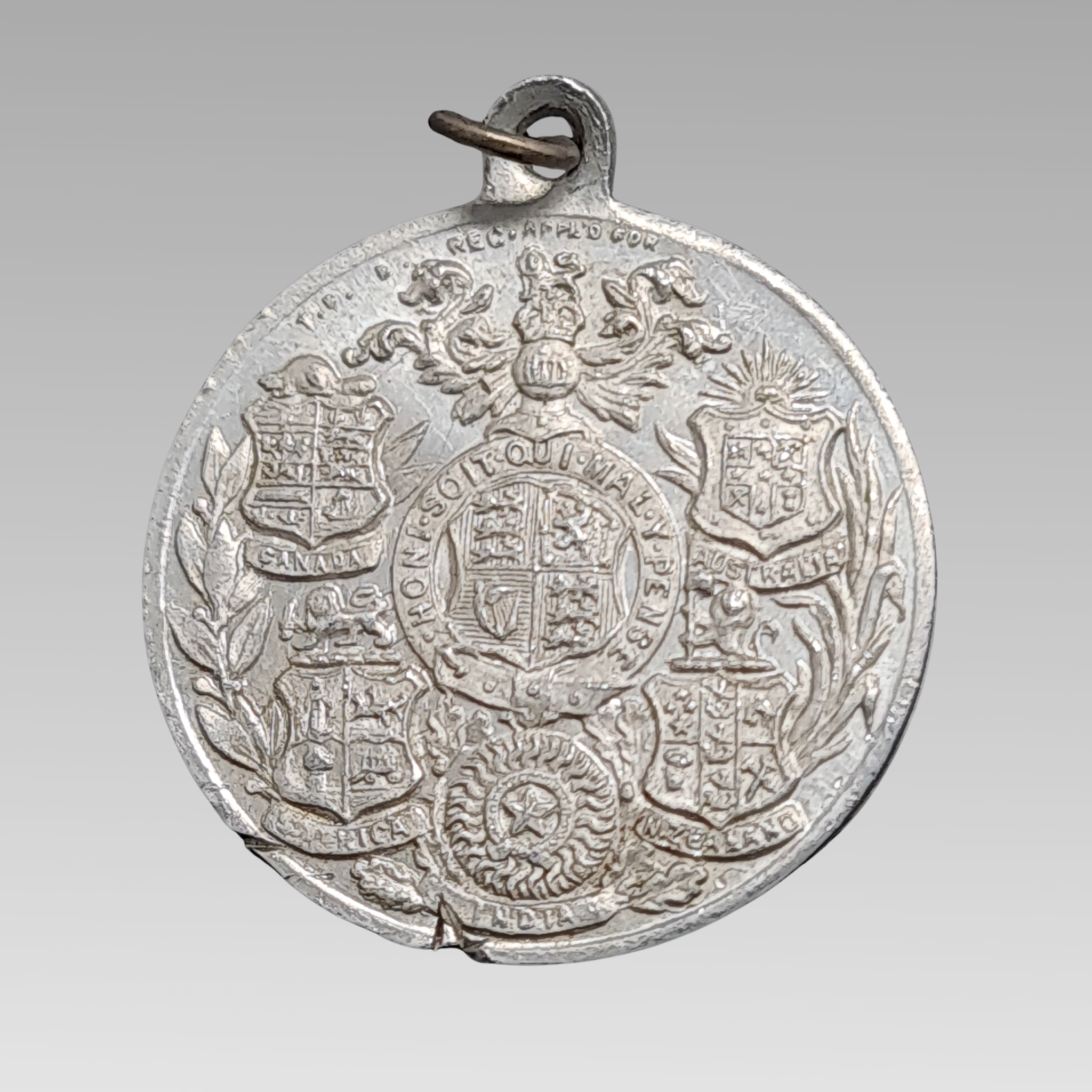 WW1 Victory Peace Medal British Commonwealth 1919 Aluminium