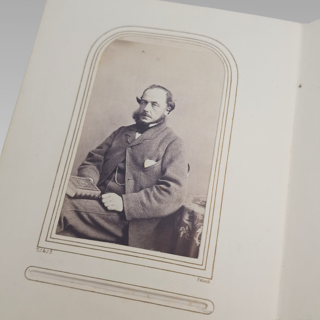 Victorian CDV Photo Album c1860s-1880s 37 Portrait Photographs